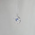 Exquisite Fashion Dream Star Sun Moon Moonlight Stone Necklace for Women Collar Chain Wedding Party Jewelry Gift Wholesale.