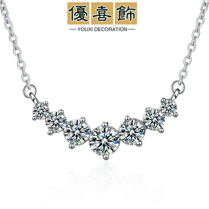 Moissanite%20fashion%20female%20clavicle%20chain%20simple%20pendant%20light%20luxury%20one%20carat%20seven%20princess%20necklace%20tik%20one%20piece%20dropship%20-%20Image%206