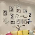 Acrylic 3D Family Photo Frame Wall Sticker Self-adhesive Tree Collage Living Room Bedroom DIY Art Home Decoration Accessories.