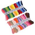 50 Skeins Embroidery Floss Cross Stitch Thread Bracelet String with Needles for Friendship Bracelet. 