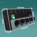 4 Channel Line Mixer Compact Mini Audio Mixer for sub Mixing Bass Keyboards. 
