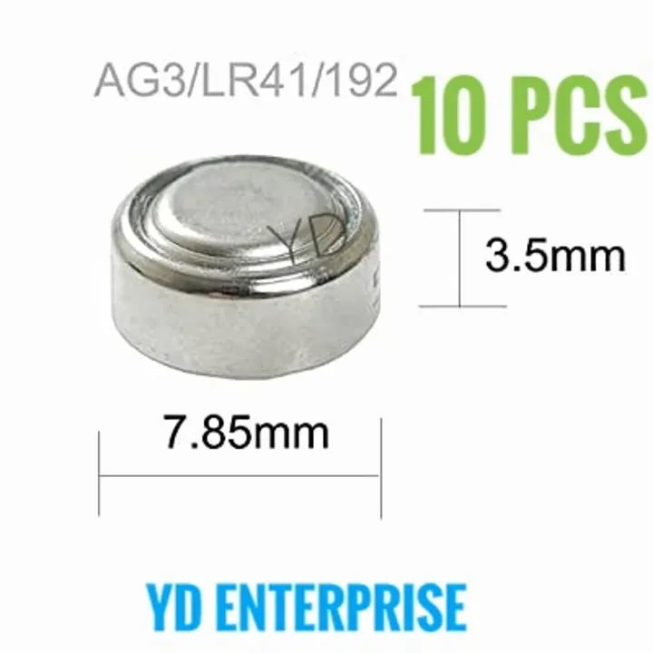 10 PCS Battery for thermometer LR41 Button Cell
