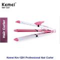 Kemei Km-1291 Professional 3 In 1 Electric Multifunction Ceramic coating Iron Wave Zig Zag Hair Curler and Straighter for women. 