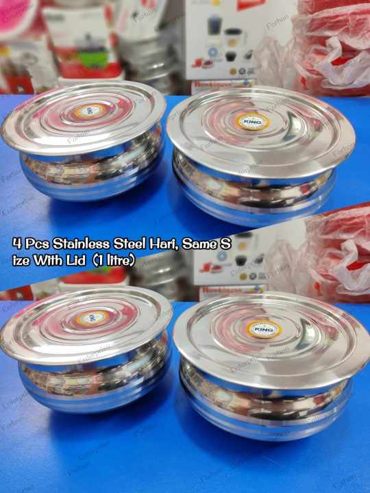 Stainless%20Steel%20Hari/Induction%20Friendly%20Hari%20Set%20with%20Lid/Cooking%20Mini%20Hari%20-%201000%20ML%20(Stainless%20Steel%20Serving%20Bowl%20&%20Cooking%20Hari%20Both%20In%20One)%20-%20Image%202