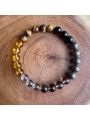 Natural stone crystal bracelet citrine pyrite tiger's eye stone to open the way bracelet to attract love successful people recom. 