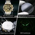 Olevs 9947 luxury fashion stainless steel imported waterproof chronograph active wrist-watch for men.