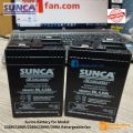 Sunca Battery for Rechargeable fan, Sunca Charger fan battery.