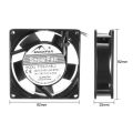 High Speed & Heavy Duty 220V AC Axial Metal Frame Cooling Fan Industrial Exhaust Fan 4 to 8 inch Cooling Fan Square Shape. 