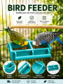 Pet Bowl Birds Hanging Food Water Bowl Parrots Feeder for Cages Small Pet. 