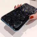 Back Cover For OPPO A92 Phone Case Glitter Silicone Soft Full Starry Sky String Glitter Transparent Space Stars Moon OPPO A92 Case. 