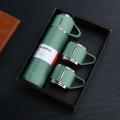 3 in 1 Vacuum Insulated Thermal Flask Set With Cup Set. 