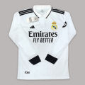 Real Madrid New Full sleeve Jersey Premium Quality Collar Full embroidery Logo Jersey 24/25. 