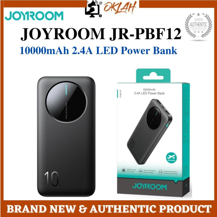 JOYROOM JR-PBF12 LED Monitor 2.4A 2x fast charging Power Bank 12W 10000mAh By Pucko Gadget