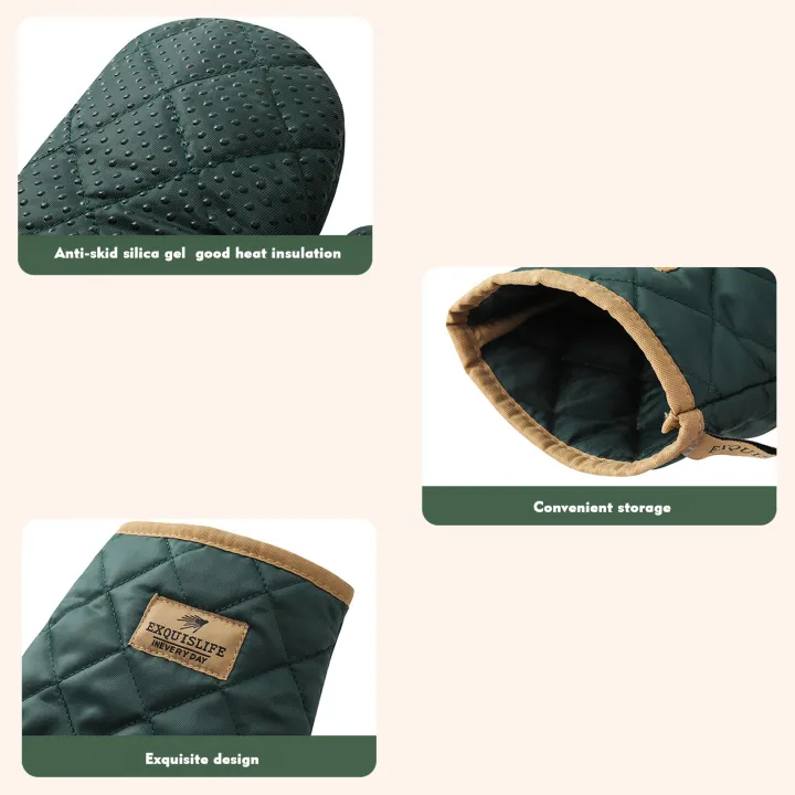 2pcs%20Oven%20Gloves%20Oven%20Mitts%20Baking%20Anti-Scald%20Gloves%20Non-Slip%20Microwave%20Heat%20Insulation%20Gloves%20Kitchen%20Baking%20Mitts%20-%20Image%204