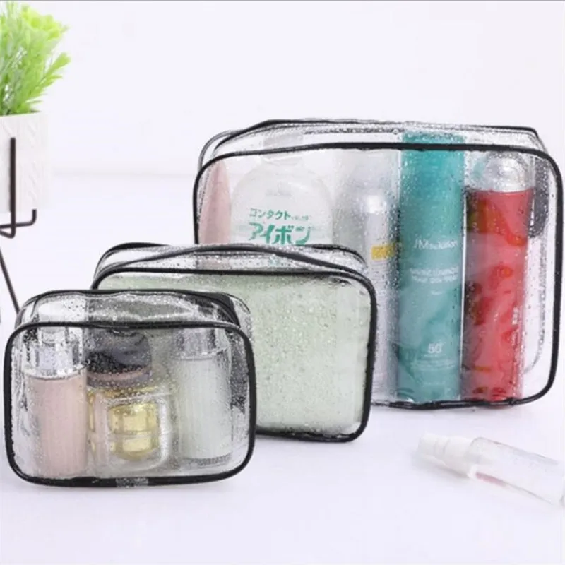clear small cosmetics bag