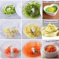 New 5Style Manual Vegetable Fruit Cutter Processor Chopper Garlic Food Twist Shredder Meat Blender Crusher Kit-Style-C.