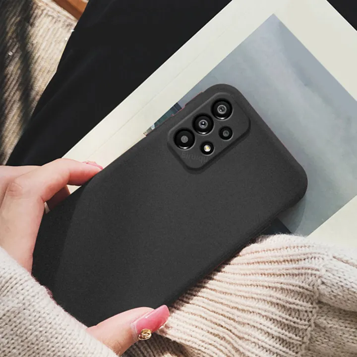 Tokifu%20For%20Samsung%20Galaxy%20A13%20Back%20Cover%20Matte%20Simple%20Solid%20Color%20Soft%20Silicone%20TPU%20Case%20-%20Image%202