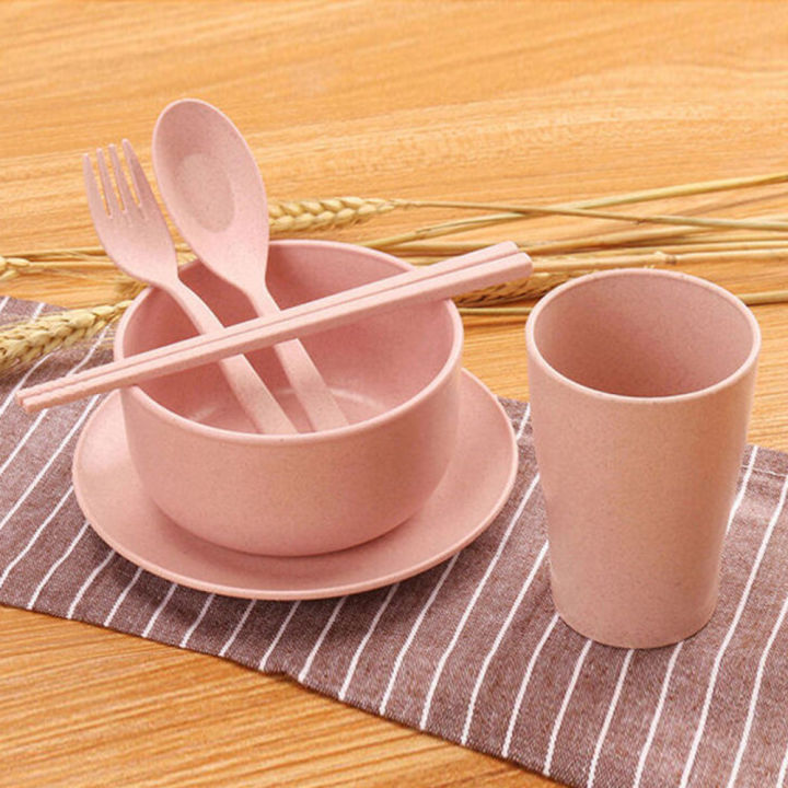 6Pcs/set%20Unbreakable%20Kids%20Dining%20Dishes%20Plates%20BPA%20Free%20Wheat%20Straw%20Fiber%20Baby%20Tableware%20Feeding%20Bowl%20Dinnerware%20Sets%20-%20Image%205