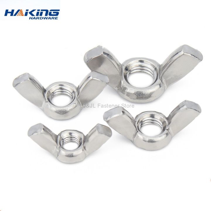 5/10/20pcs%20Butterfly%20Wing%20Nuts%20M3%20M4%20M5%20M6%20M8%20M10%20M12%20Stainless%20Steel%20Wing%20Nuts%20Zinc%20Plated%20Hand%20Tighten%20Nut%20DIN315%20-%20Image%202