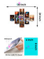 Modern Geometric/Abstract Wall Art Set, Waterproof PVC, 9-Piece Decorative Collage for Home and Office.