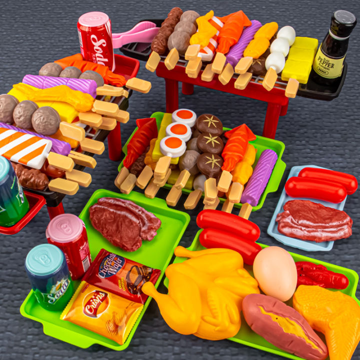 Kids Play House Barbecue Toy Set Kitchen Pretend Play Cooking