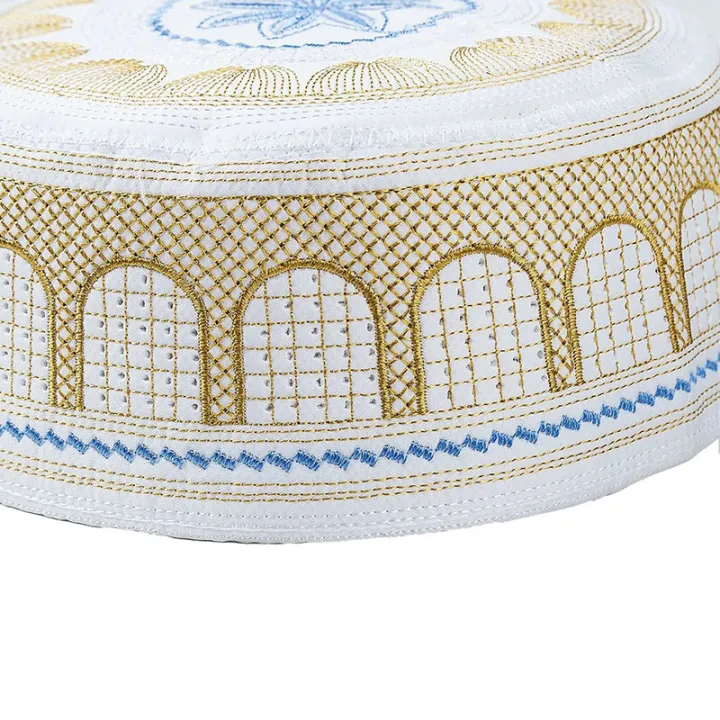 Muslim%20Men%20Prayer%20Caps%20Cotton%20Embroidery%20Leisure%20Saudi%20Arabia%20Islamic%20Hat%20Men%20Headscarf%20Clothing%20Topkippot%20Turban%20Saudi%20Uae%20Cap%20-%20Image%207