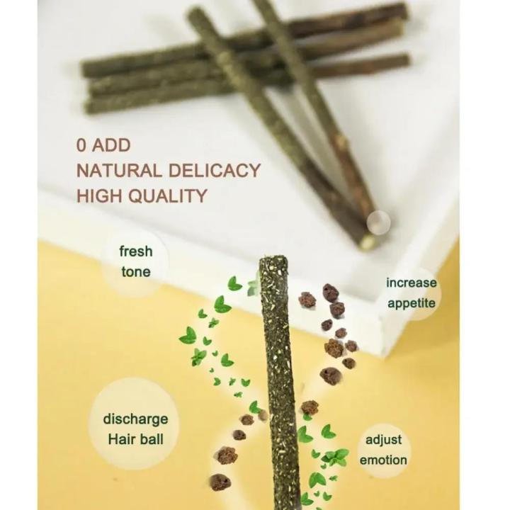 6pcs%20Natural%20Matatabi%20Cat%20Stick%20Mint%20Caught%20Bite%20Excited%20Rods%20Silvervine%20For%20Cat%20Teeth%20Cleaning%20Treating%20Pet%20Supply%20Cat%20Toys%20-%20Image%204