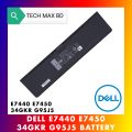 DeII Latitude E7440 E7450 Laptop Battery 34GKR Laptop Battery. 