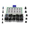 180PCS 10 Type 6X6 Light Mini Touch Switch Set Push Button Switch Kit.