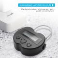 Smart Time Lock LCD Display Time Lock USB Rechargeable Timer White. 