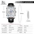 LouisWill PU Leather Waterproof 30M Wristwatches. 