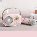 JOJOCAT Wireless Bluetooth Audio Portable Amplifier Home KTV Microphone Children'S Karaoke Small Microphone Speaker Pink Easy Install. 