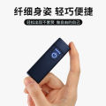 Applicable Whale Wake-up Ultra-Thin Lighter usb Charging Creative Mute Silent Windproof Electronic Cigarette Lighter.
