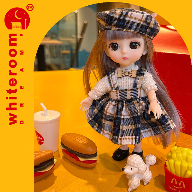 Dolls for Girls Reborn Baby Girl Children's Toys Bjd Doll Session Interactive for Kids Small Hinged Baby for Girls Children Toy