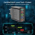 5 Ports 66W USB Charger Wall Adapter Fast Charger For Phone Charging For iphone Samsung Xiaomi Tablet Quick Mobile Charger QC3.0.