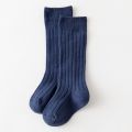 Solid Color Striped Baby Calf Socks Soft Breathable Cotton Newborn Infant Knee High Socks Summer Autumn Comfort Toddler Kids Long Socks. 