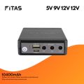 FiTAS DC Mini UPS 5V 9V 12V 12V With TYPE-C Fast Charging.
