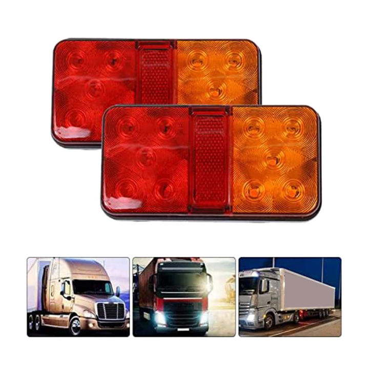 2Pcs%2012V%2010LED%20Waterproof%20Truck%20Trailer%20Truck%20Tail%20Light%20Indicator%20-%20Image%207