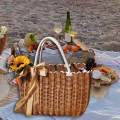 Woven Basket with Handles Fruits Storage Baskets Organizer for Bedroom M.