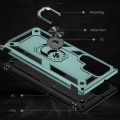 For Samaung Galaxy S22 Ultra 5G Shockproof TPU + PC Protective Case with 360 Degree Rotating Holder(Black). 