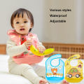 Multi Color Baby Eating Smock Adjustable Thin Bibs for Boys and Girls Waterproof Baby Reverse Dressing Children's Painting Clothes.