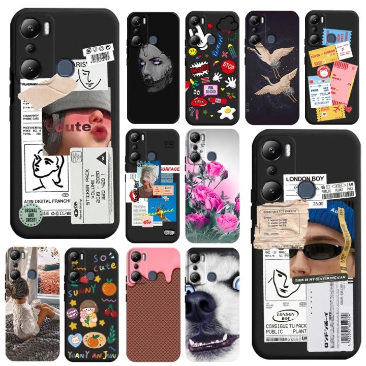 For Infinix Hot 20i Case Hot12i Shockproof Soft silicone TPU Back Cover For Infinix Hot 20i 20 i X665C X665E Phone Cases 6.6inch