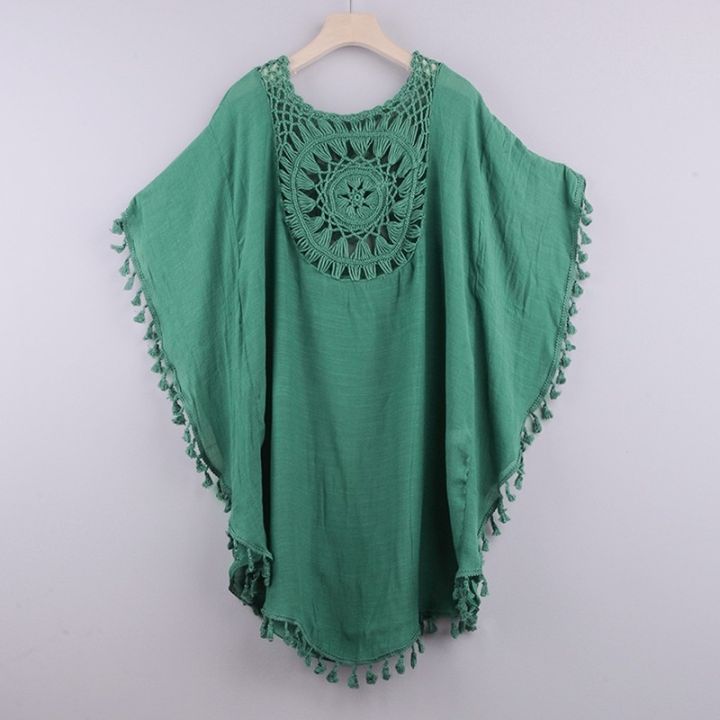 Sunflower%20Bikini%20Cover%20Up%20Swimsuit%20Beach%20Dress%20Women%202022%20Summer%20Bathing%20Suit%20Beachwear%20Shirt%20Tunic%20Solid%20Bikini%20Cover%20UP%20-%20Image%207
