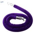 4pcs Purple 1.5m Velvet Rope Crowd Control Stanchion Post Queue Line Barrier. 