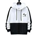 Smart Black and White mix Long Sleeve Hoodies for Men. 