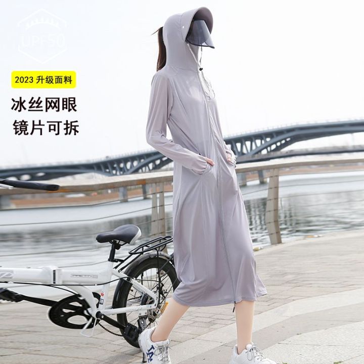 Ice%20Silk%20Sun%20Protection%20Clothing%20Women's%20Long2023Summer%20New%20Thin%20Full%20Body%20Uv%20Protection%20Loose%20Hooded%20Breathable%20Sun%20Protection%20Clothing%20-%20Image%205