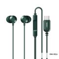 Remax RM-512a Metal Wired Earphone Type-a For Type C Cable Headset in Ear - Headphone. 