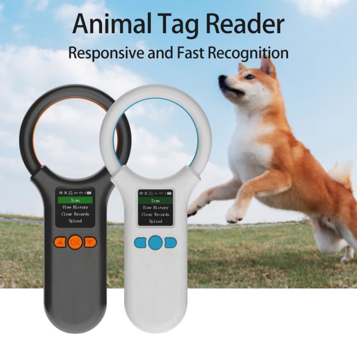 Animal Microchip Pet Tag Scanner ID Reader RFID EMID Animal Handheld ...