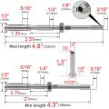 Practical product Stemball Swage and Invisible Hex Head Threaded Stud Tension End Fitting Terminal Combination Pack for 1/8 Inch Cable Railing Kit System,T316 Marine Grade Stainless Steel 10 Pairs.