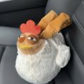 Fur Chicken Plush Bag Ugly Hen Shape Handbag Funny Kawaii Chicken Pendant Keychain Doll Satchel Purse for Women Birthday Gifts. 